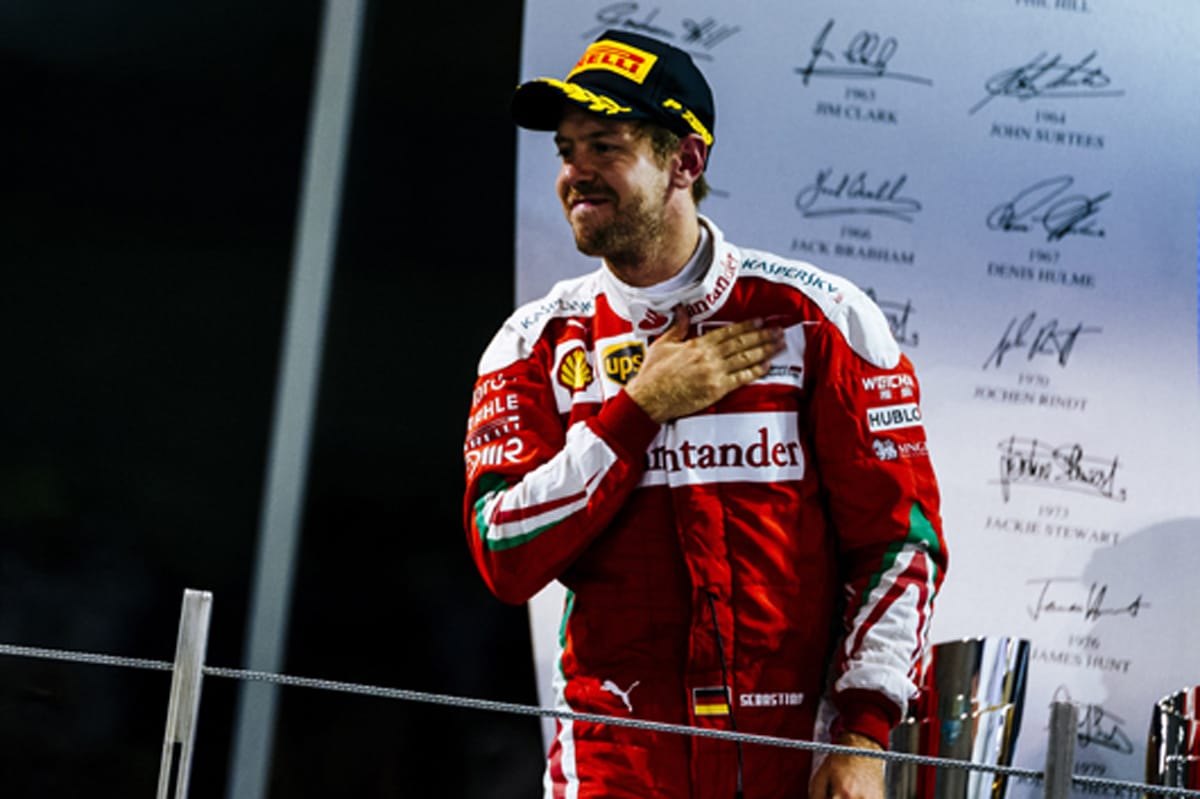 フェラーリ:セバスチャン・ベッテルが3位表彰台 / F1アブダビGP