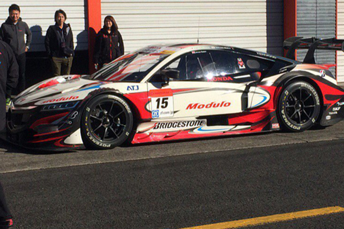 ジェンソン・バトン、SUPER GTマシン『NSX concept-GT』で練習走行