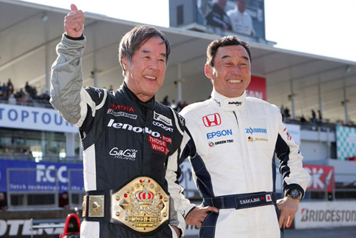 星野一義 vs 中嶋悟、8度目の対決は初めて同じF1マシンで