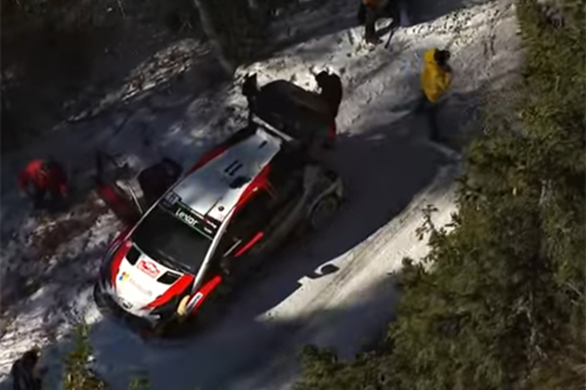 【WRC 動画】 トヨタのユホ・ハンニネン、木に衝突してリタイア