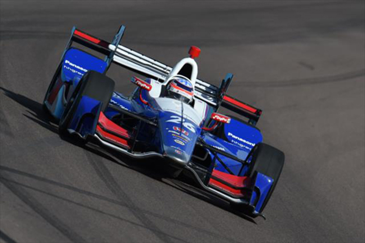 佐藤琢磨、公式テスト初日に堂々の3番手 / インディカー