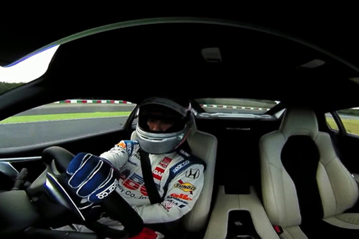 【360度動画】 佐藤琢磨、ホンダ NSXで鈴鹿サーキットを走行