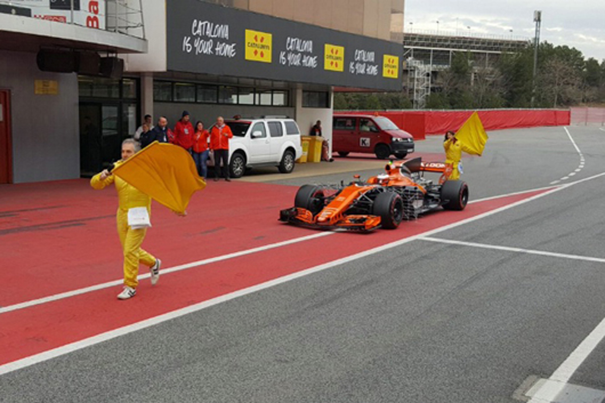 マクラーレン・ホンダ、テスト2日目にも再びトラブル