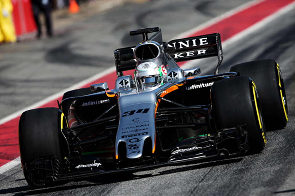 アルフォンソ・セリス、フォース・インディア VJM10で初走行