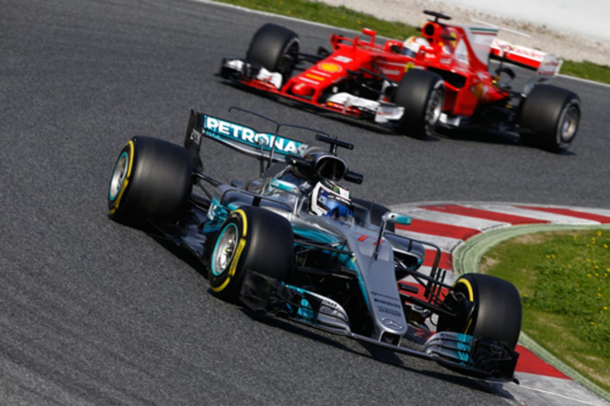 2017年 F1プレシーズンテスト1回目：総合タイム＆周回数・走行距離