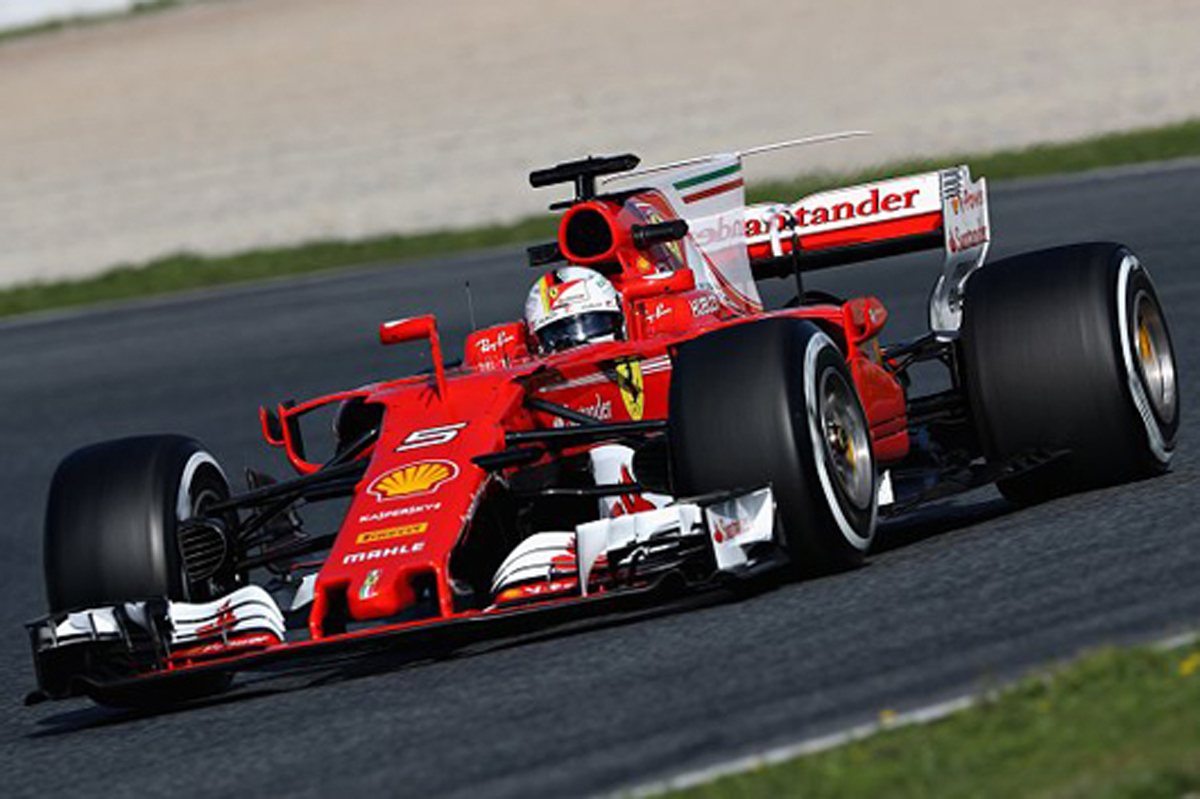 F1 第2回バルセロナテスト 3日目:ベッテルが午前に最速タイムを更新