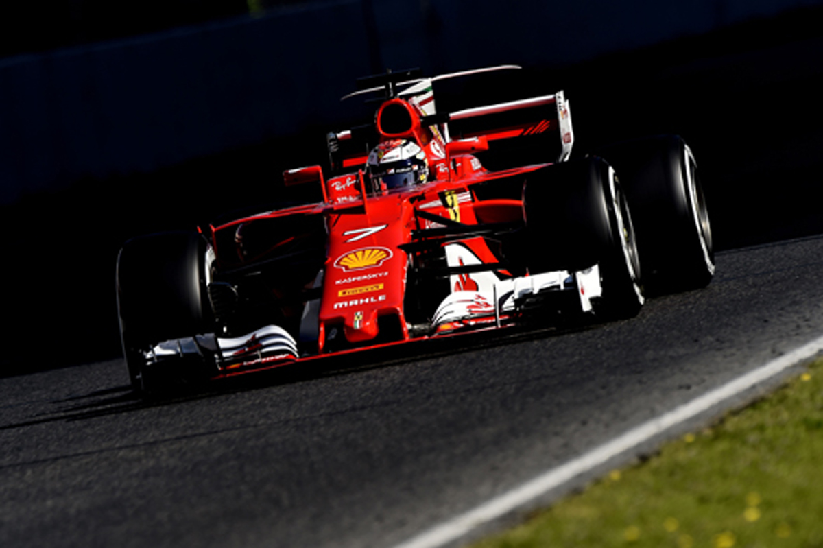 キミ・ライコネン、最速タイム更新 「SF70Hのフィーリングはいい」