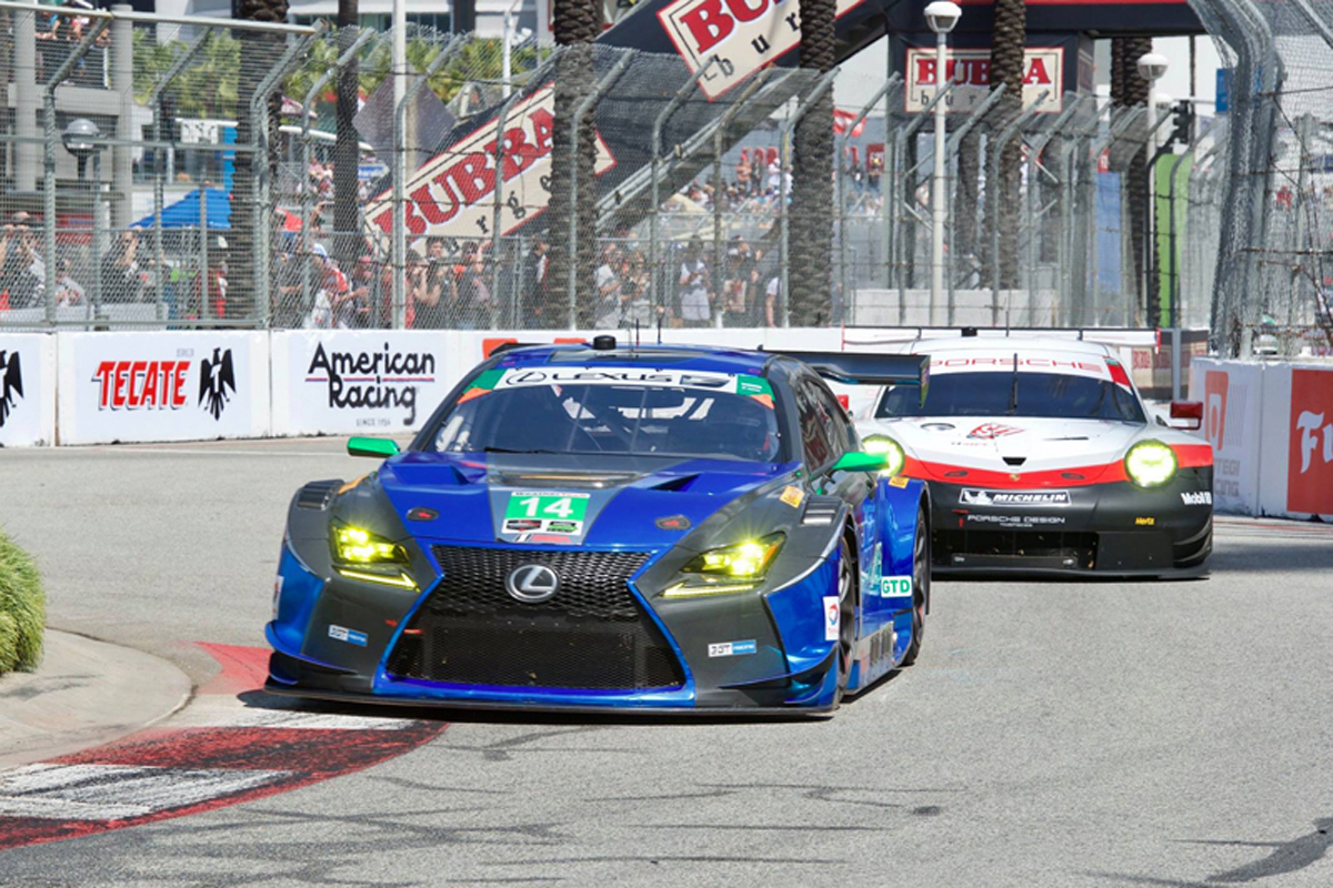 レクサス RC F GT3、IMSA第3戦ロングビーチでクラス6位