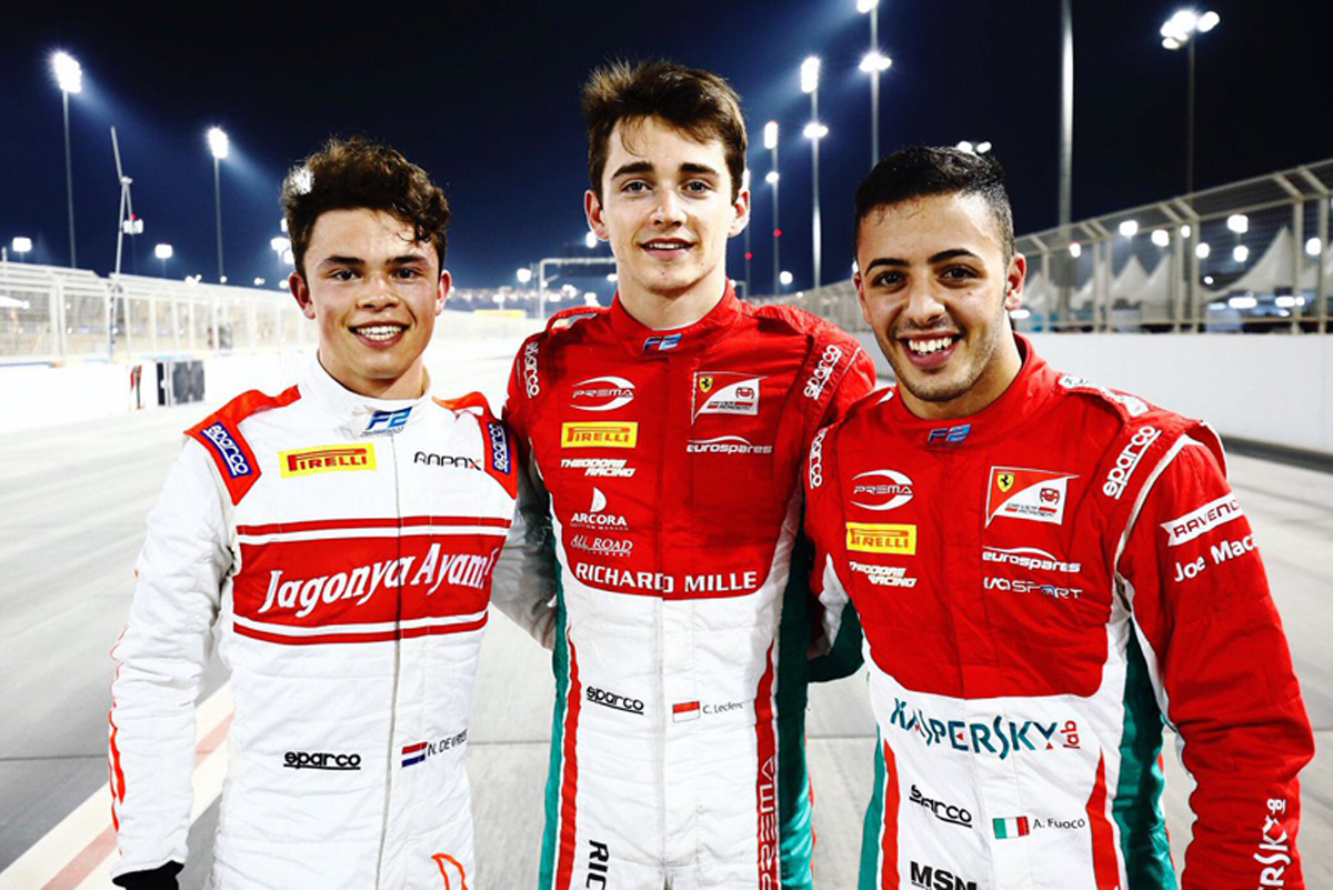 【F2】 バーレーン 予選:シャルル・ルクレールがポールポジション