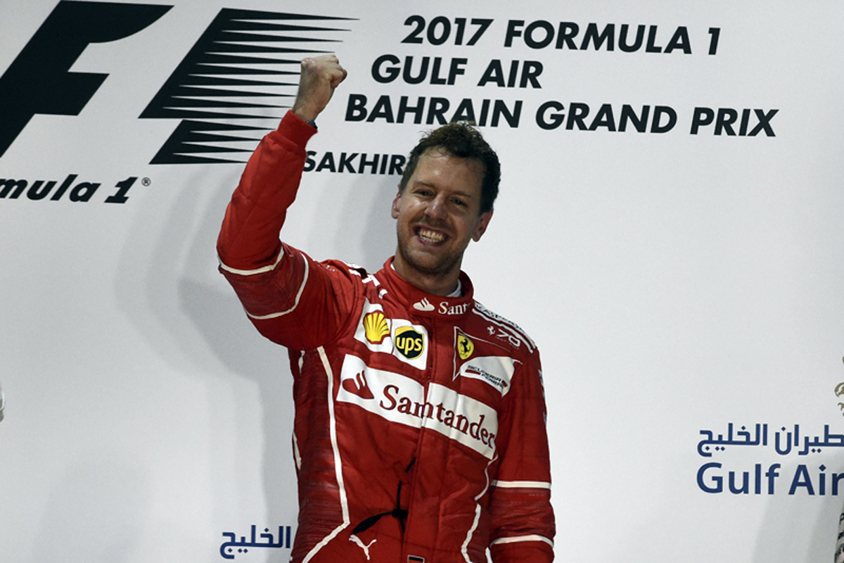 フェラーリ：セバスチャン・ベッテルが今季2勝目 / F1バーレーンGP