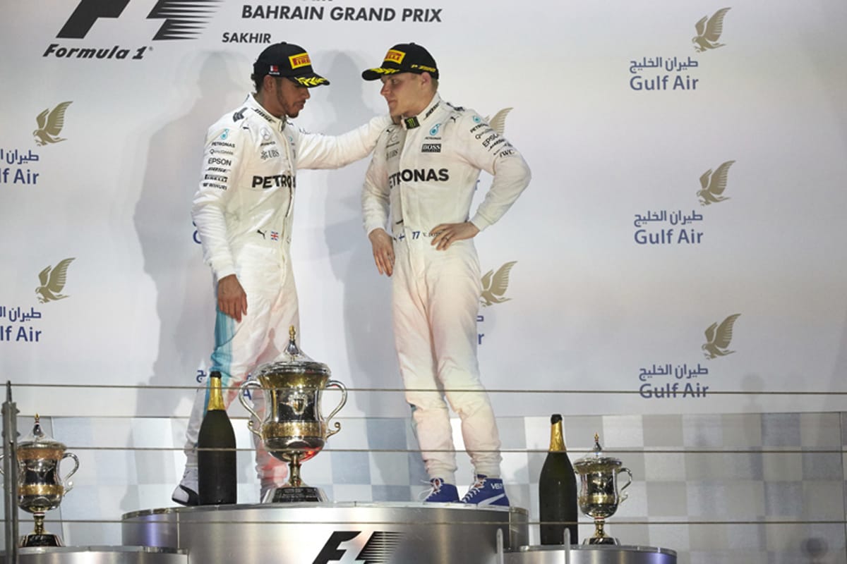 メルセデス：ダブル表彰台もフェラーリに敗北 / F1バーレーンGP