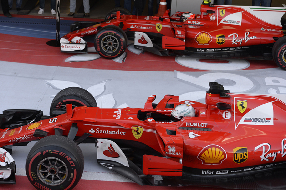 フェラーリ：優勝は逃すもダブル表彰台 / F1ロシアGP