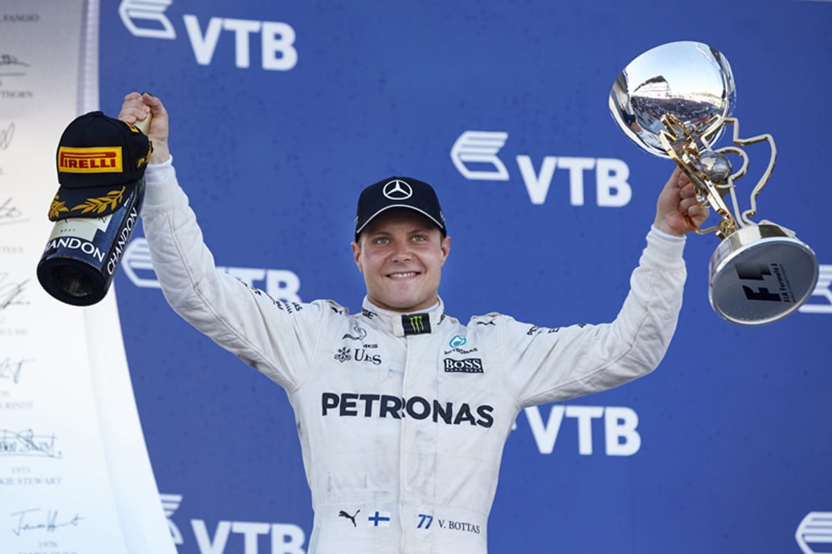 メルセデス：バルテリ・ボッタスがF1初勝利！ / F1ロシアGP
