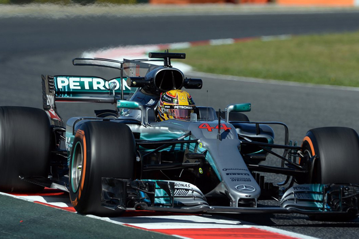 F1スペインGP フリー走行1回目：ルイス・ハミルトンがトップタイム