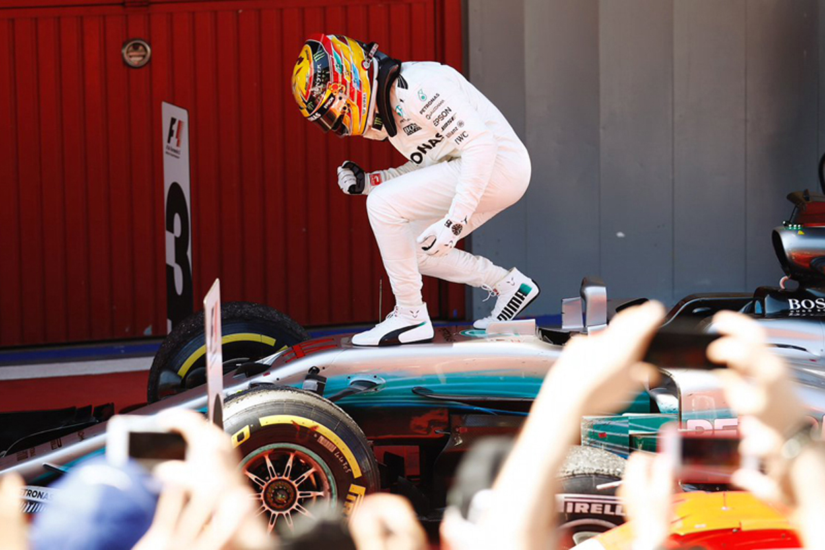 メルセデス：ハミルトン優勝もボッタスはリタイア / F1スペインGP