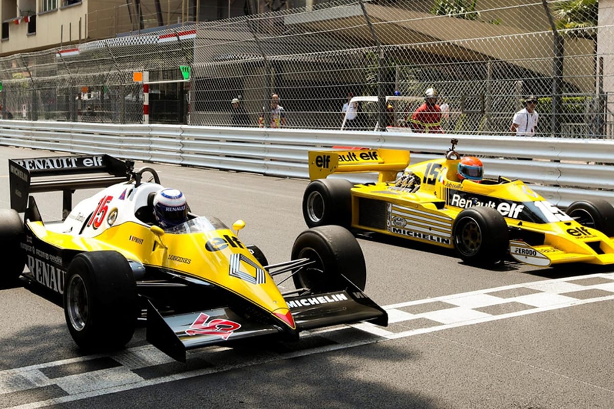 【動画】 ルノー F1参戦40周年記念 デモ走行 / F1モナコGP