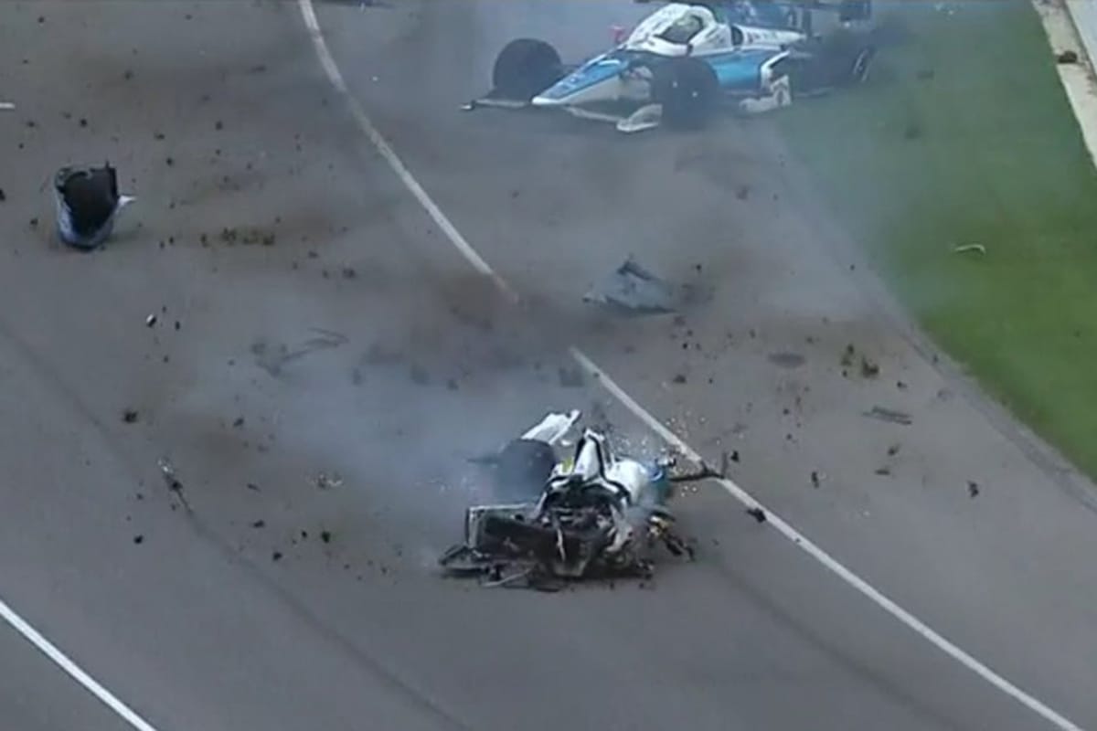 【インディ500】 スコット・ディクソンが九死に一生の大クラッシュ