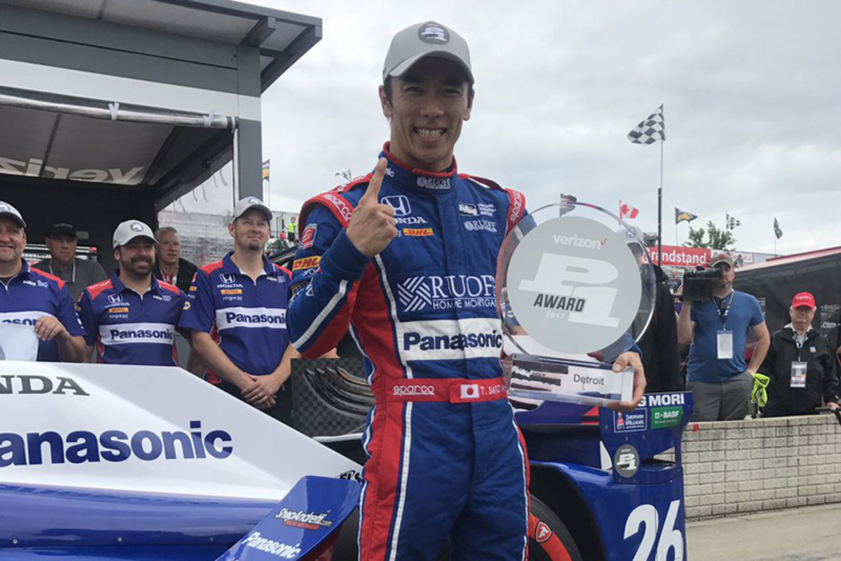 【インディカー】 第8戦 予選:佐藤琢磨がポールポジション!