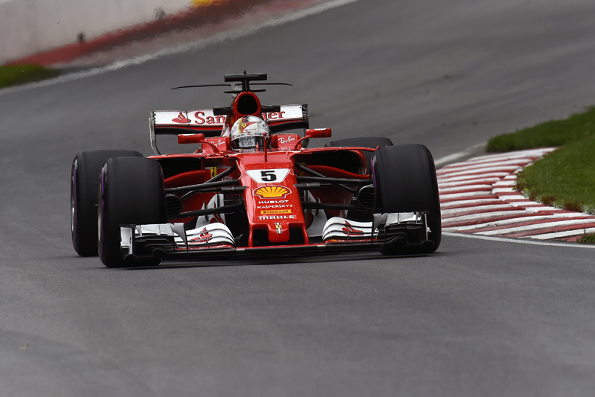 F1カナダGP フリー走行3回目：セバスチャン・ベッテルが最速タイム