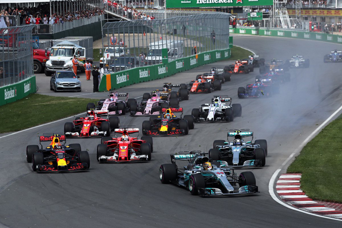 F1カナダGP 決勝：ルイス・ハミルトンがポール・トゥ・ウィン