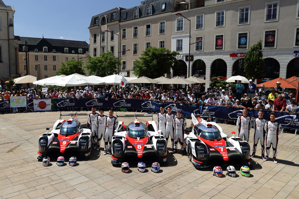 【ル・マン24時間】 公開車検にル・マン仕様トヨタTS050 HYBRIDが登場