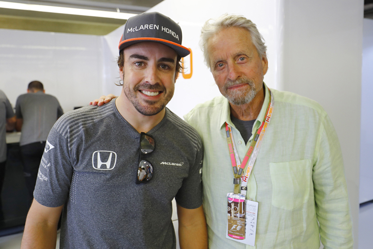 マイケル・ダグラス 「フェルナンド・アロンソは今年でF1を離れる」