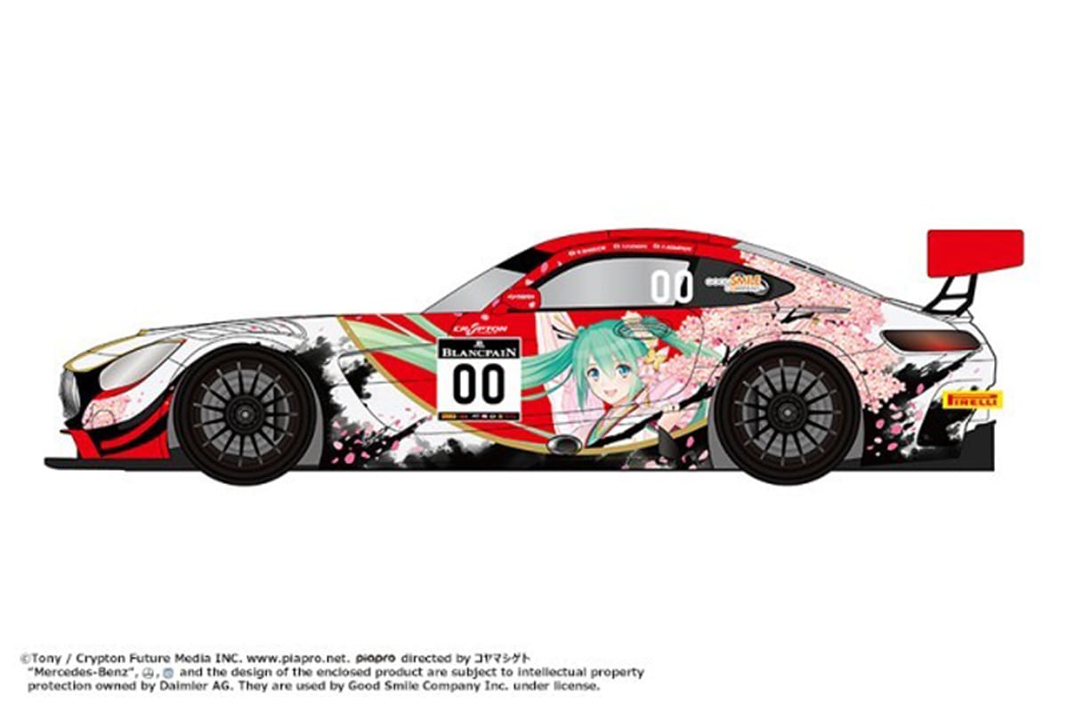 グッドスマイル、初音ミク AMG 2017のスパ24時間仕様のミニカーを発売