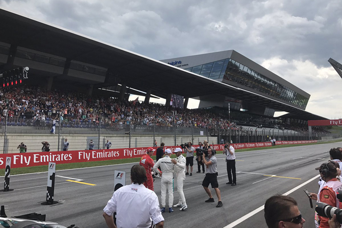 F1オーストリア GP：暫定スターティンググリッド