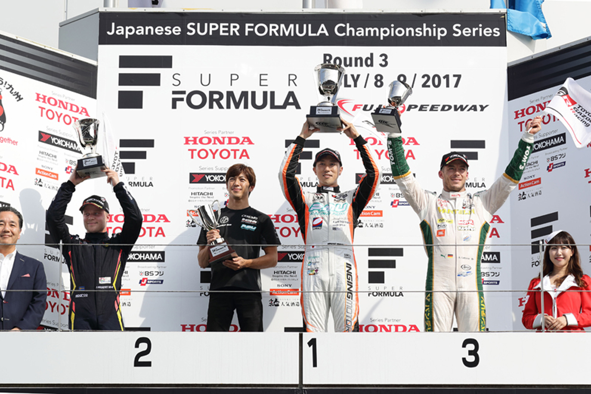 スーパーフォーミュラ 第3戦 富士 結果：石浦宏明が今季初優勝