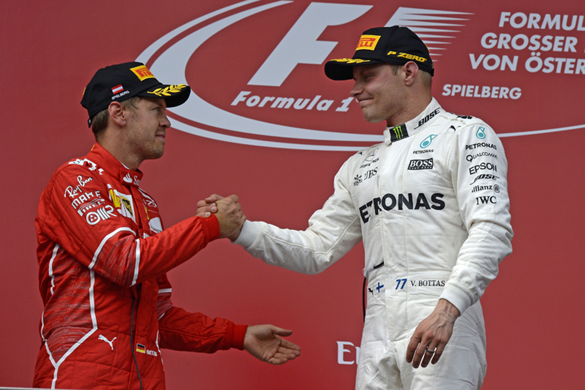 フェラーリ：ベッテルが悔しい2位表彰台 / F1オーストリアGP