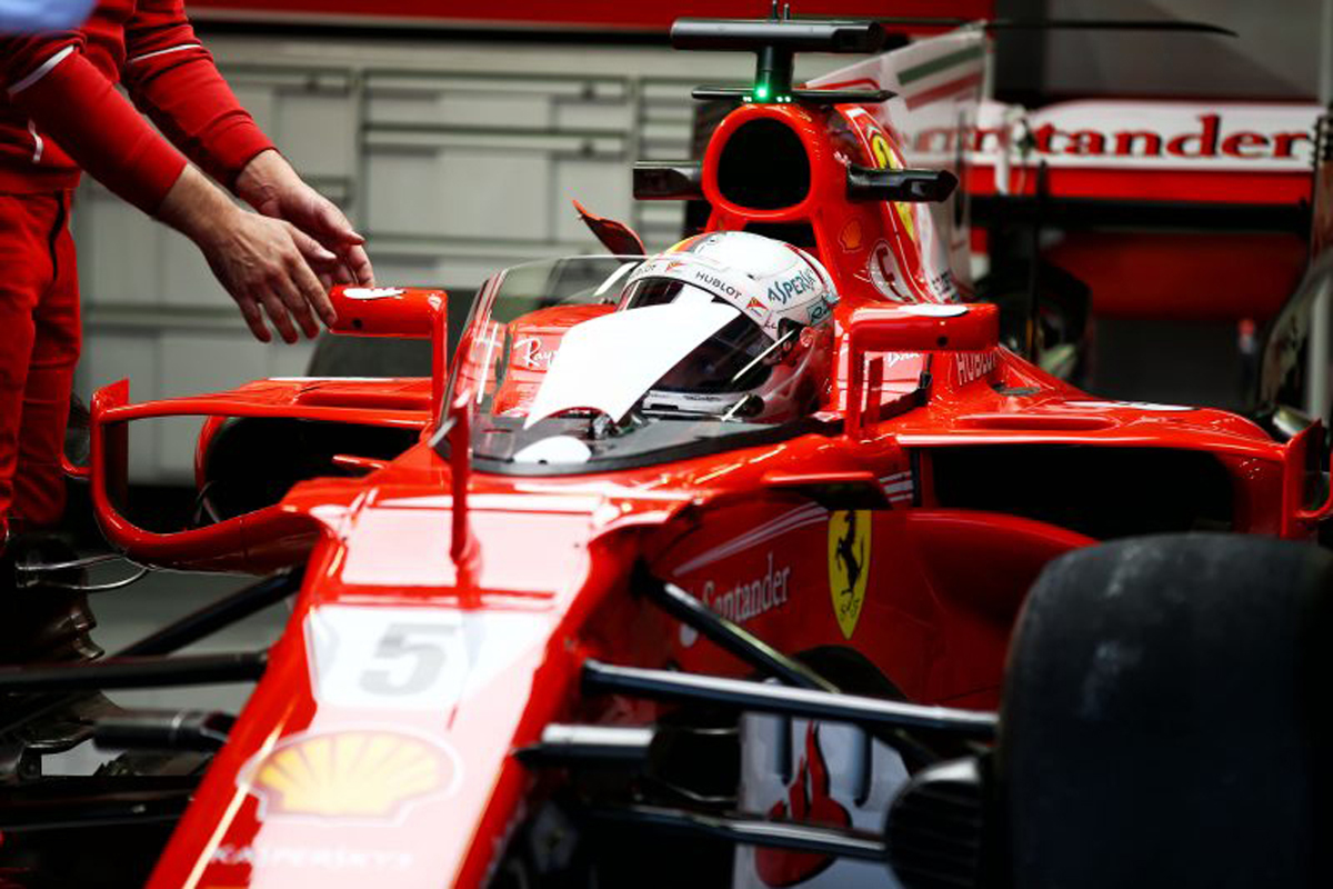 【画像】 セバスチャン・ベッテル、シールドをF1イギリスGPで初テスト