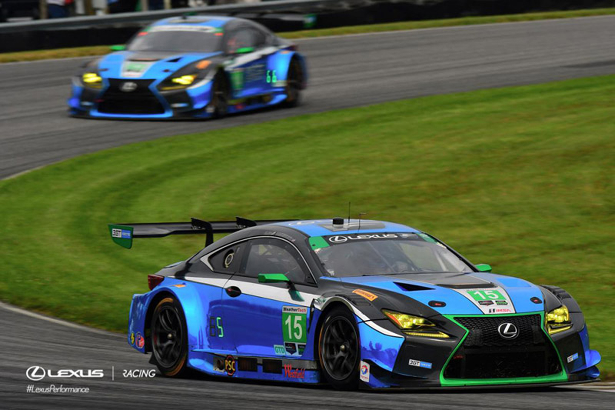 【IMSA】 LEXUS RC F GT3、第8戦ライム・ロック・パークで7位／12位