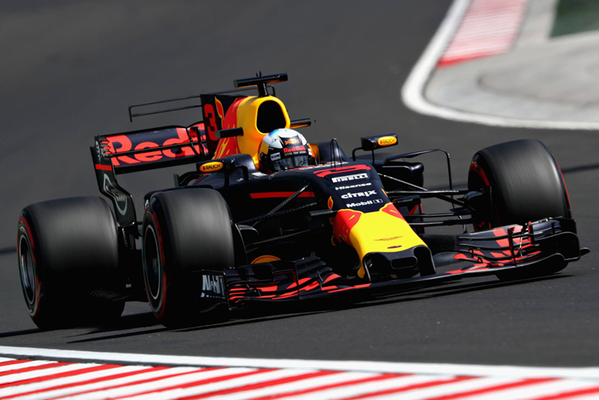 F1ハンガリーGP フリー走行2回目：ダニエル・リカルドが最速タイム