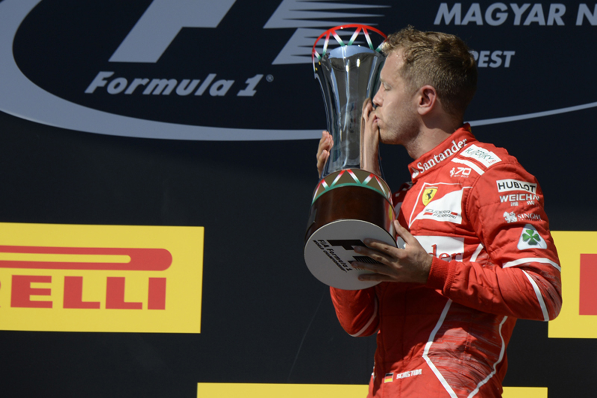 フェラーリ:ベッテルがポール・トゥ・ウィン / F1ハンガリーGP
