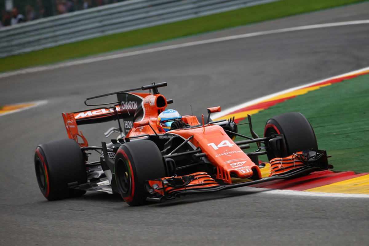 フェルナンド・アロンソ、“エンジントラブル”でリタイア / F1ベルギーGP