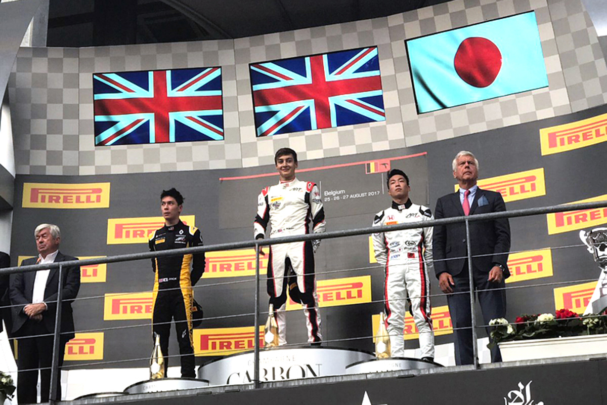 【GP3】 第5戦ベルギー レース1:福住仁嶺が3位表彰台