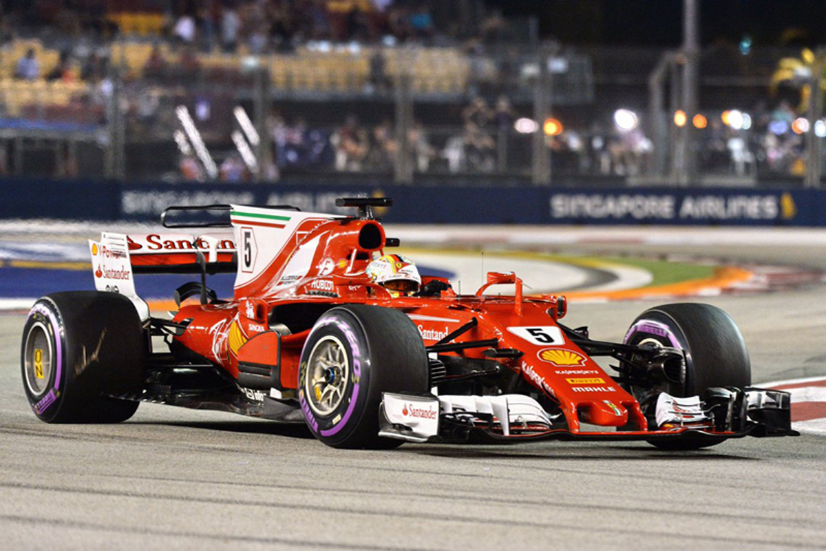 F1シンガポールGP 予選：セバスチャン・ベッテルがポールポジション