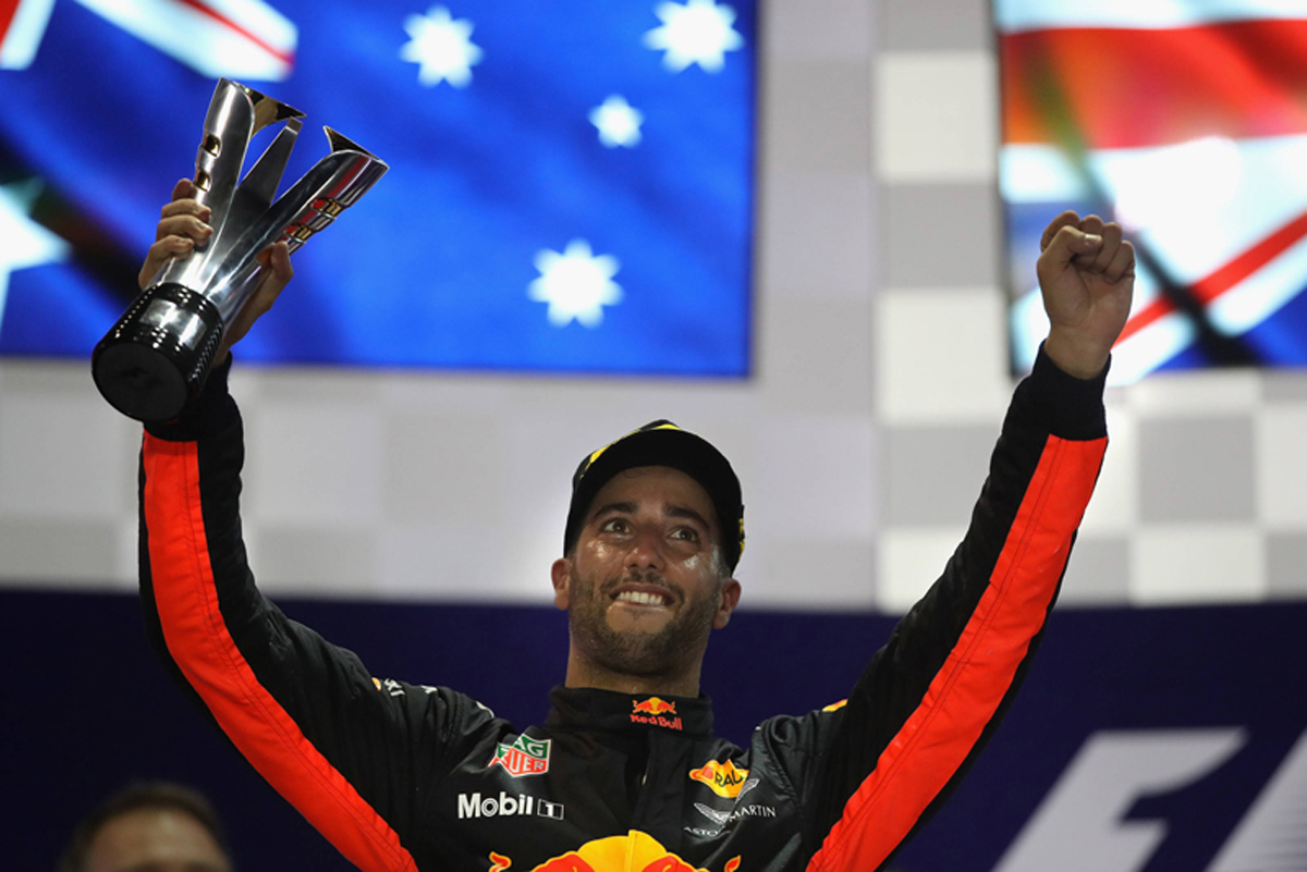 レッドブル：ダニエル・リカルドが2位表彰台 / F1シンガポールGP