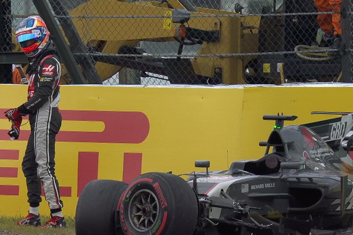 【動画】 ロマン・グロージャンがクラッシュ / F1日本GP 予選