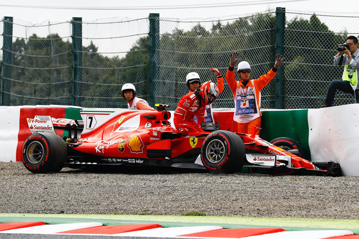 キミ・ライコネン、ギアボックス交換で5グリッド降格 / F1日本GP