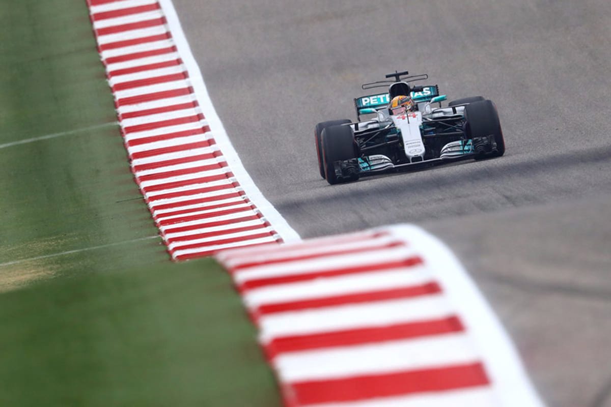 F1アメリカGP フリー走行2回目:ルイス・ハミルトンが最速タイム