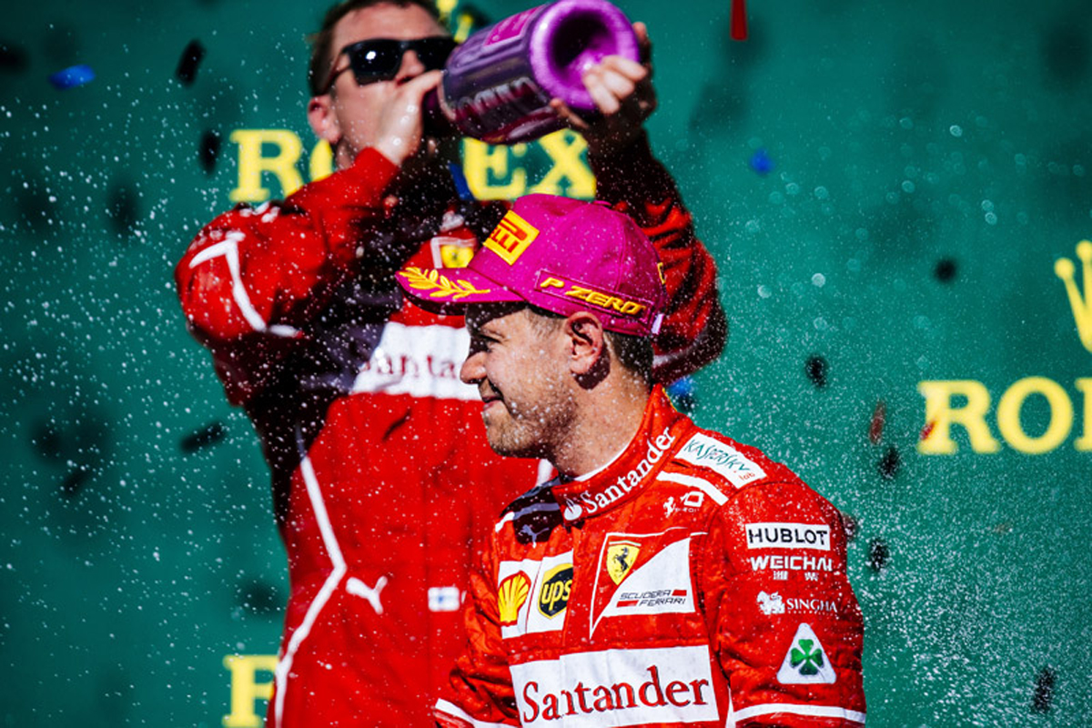 フェラーリ:久々のダブル表彰台 / F1アメリカGP