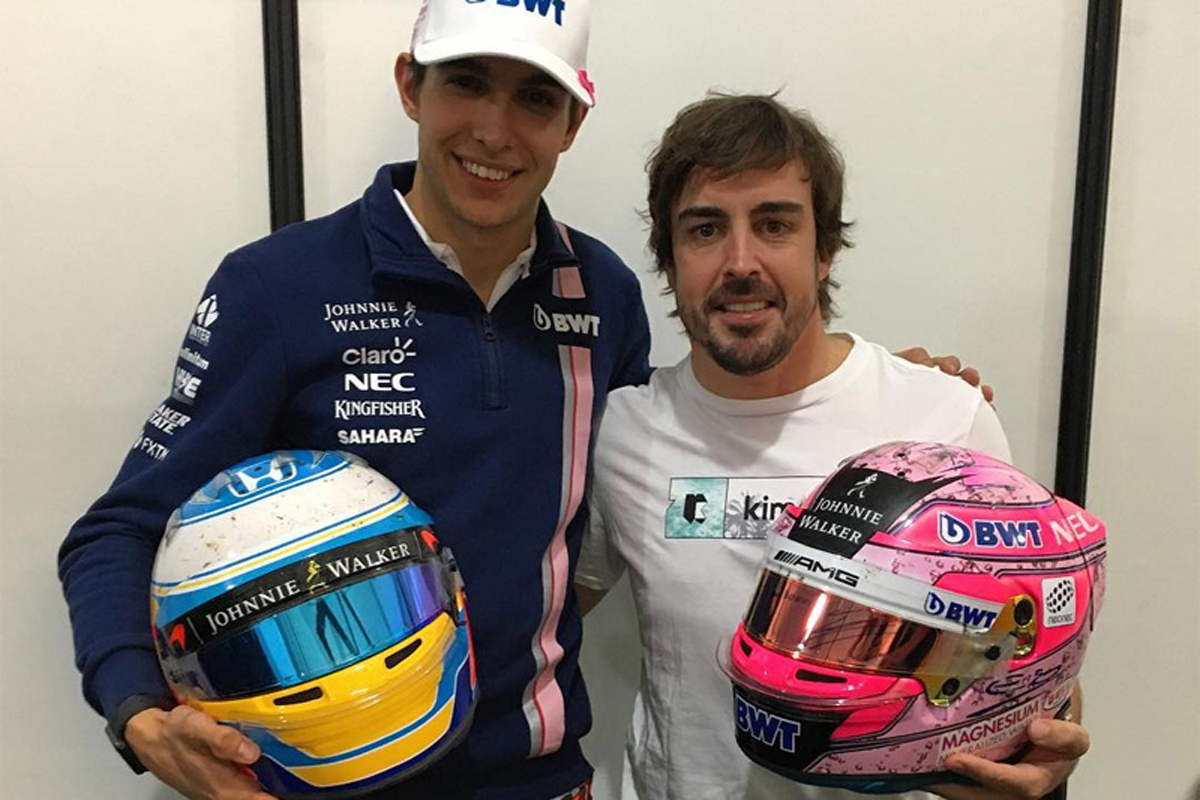 エステバン・オコン、憧れのアロンソとのヘルメット交換に感激