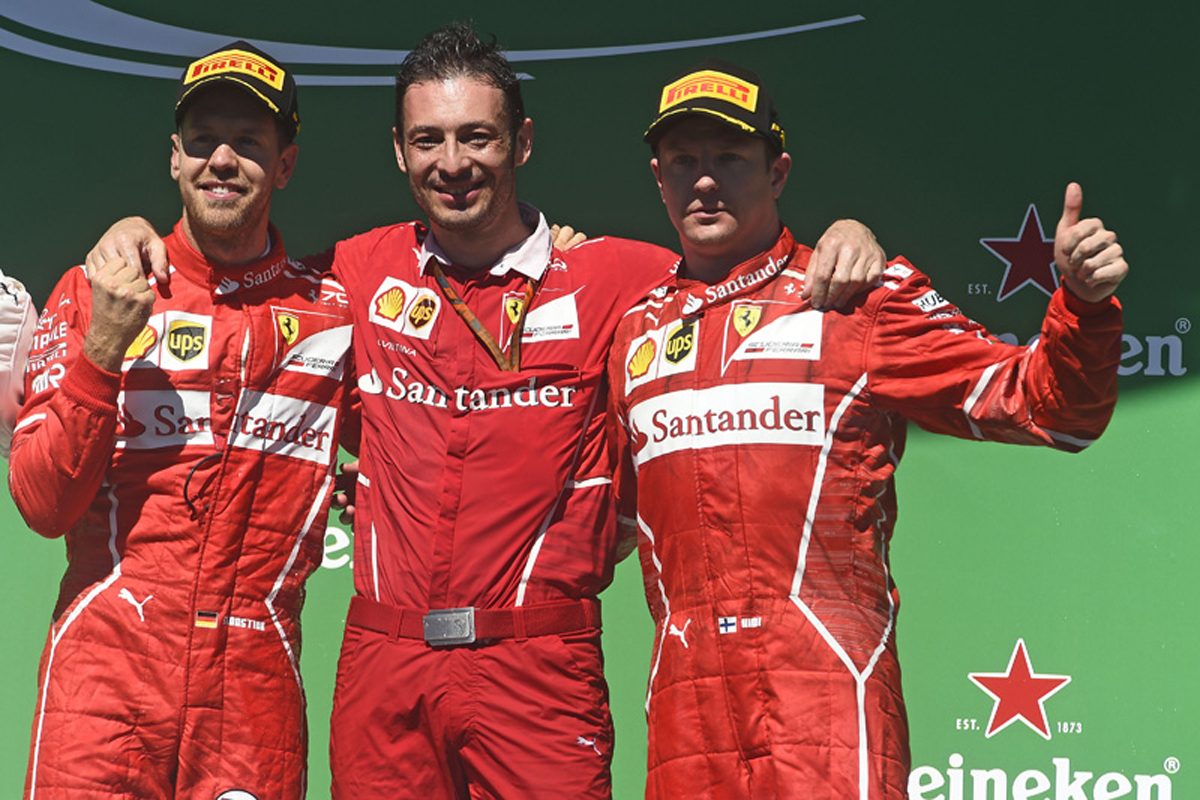フェラーリ:ベッテル優勝でダブル表彰台 / F1ブラジルGP