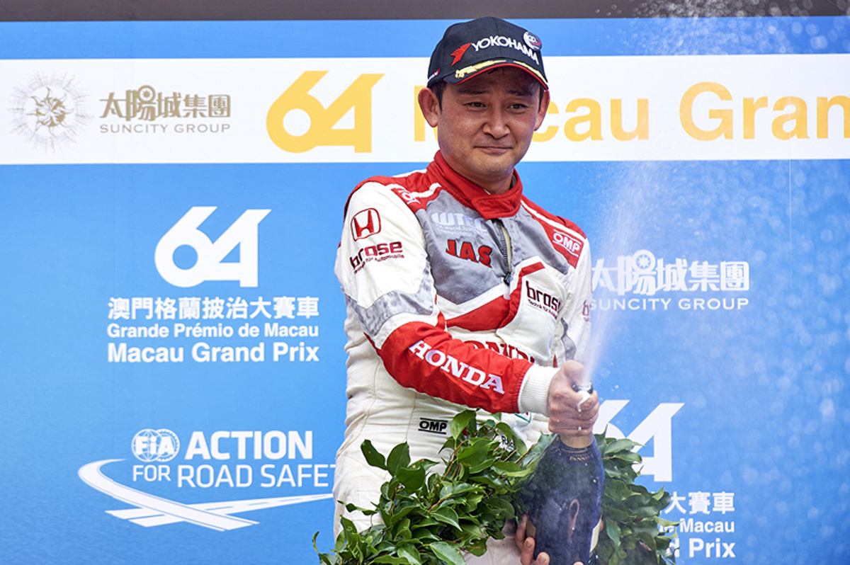 【WTCC】 ホンダ:道上龍、第9戦マカオでWTCC初表彰台となる3位