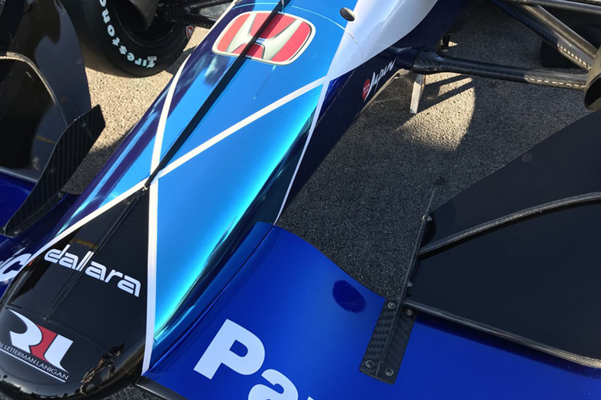 【インディカー】 佐藤琢磨、2018年マシンのカラーリングを披露