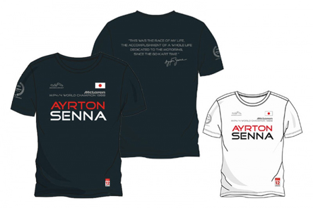 鈴鹿サーキット、アイルトン・セナ初チャンピオン30周年記念Tシャツ