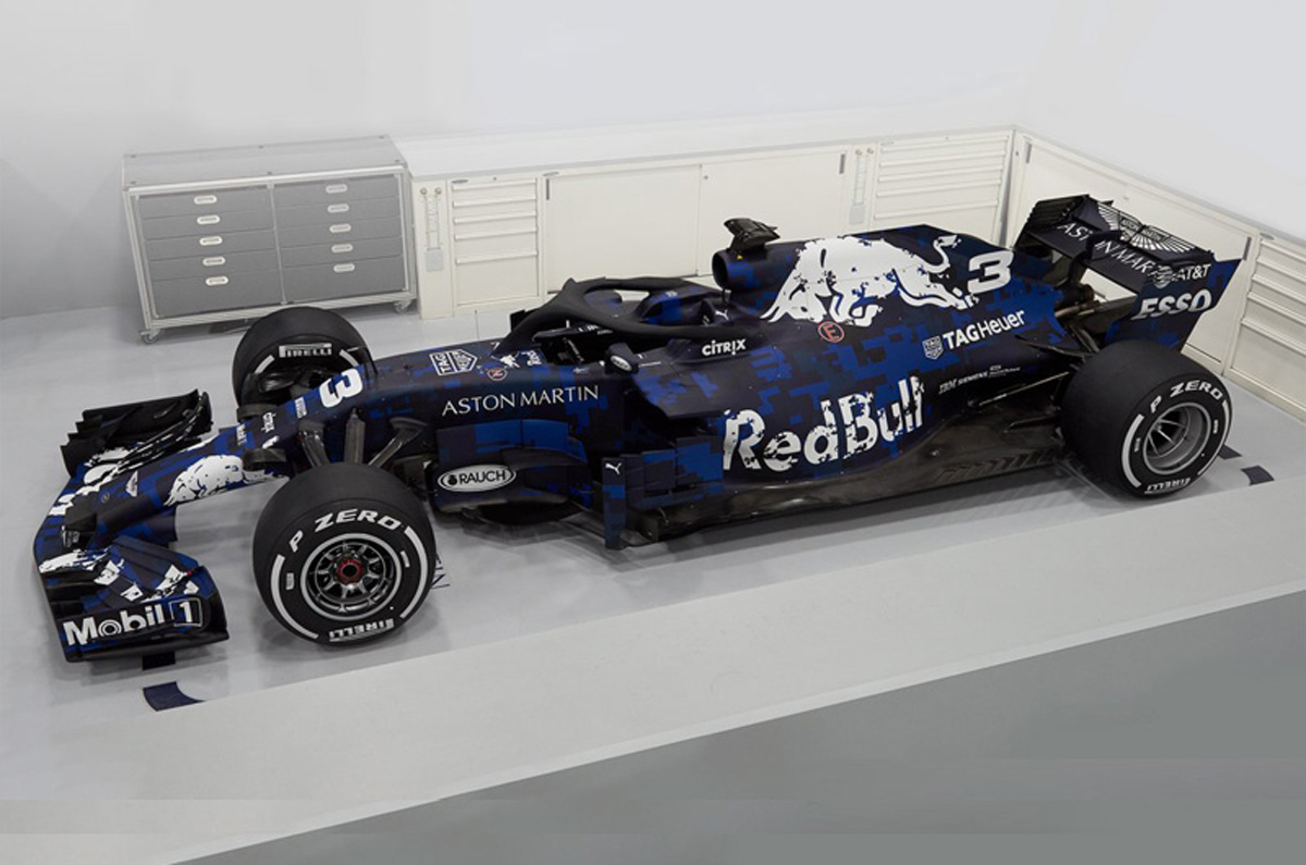 レッドブル、2018年F1マシン『RB14』を発表