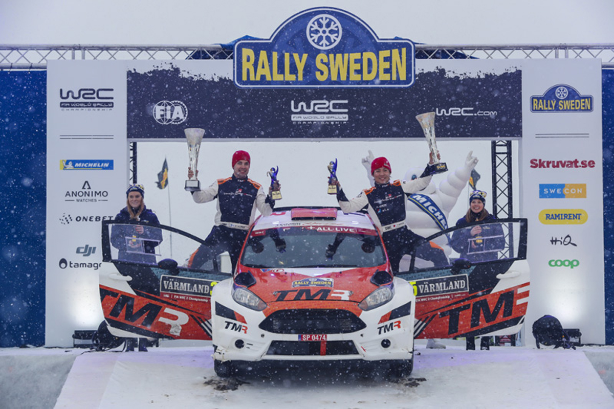 【WRC】 勝田貴元、ラリー・スウェーデンでWRC2クラス初優勝