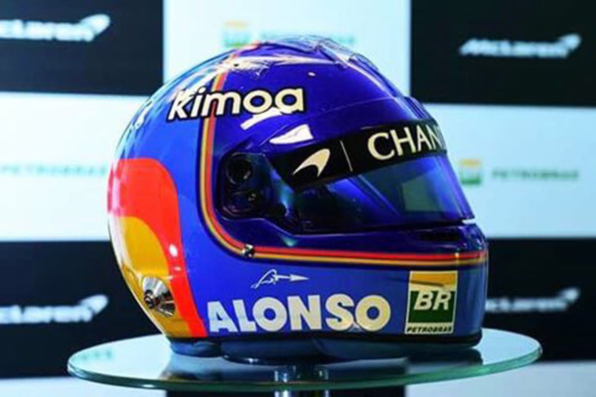 フェルナンド・アロンソ、2018年のヘルメットデザインを公開